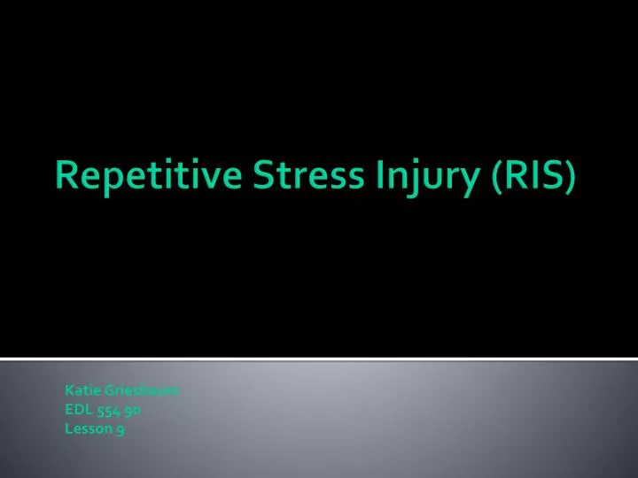 repetitive stress injury ris