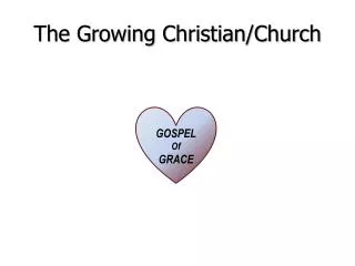 The Growing Christian/Church