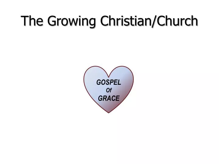 the growing christian church