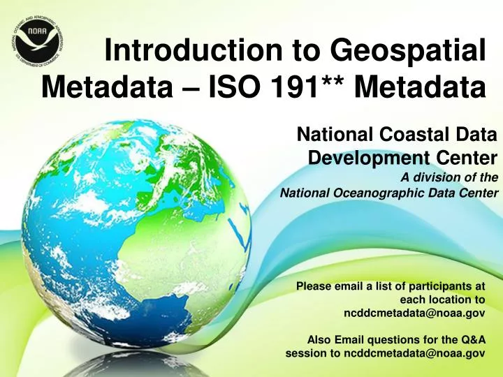 national coastal data development center a division of the national oceanographic data center