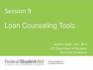 Jennifer Ryder | Nov. 2012 U.S. Department of Education 2012 Fall Conference