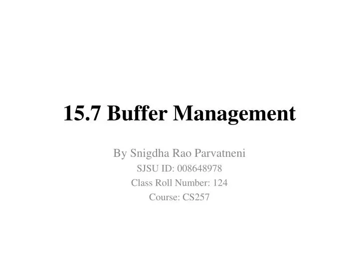 15 7 buffer management