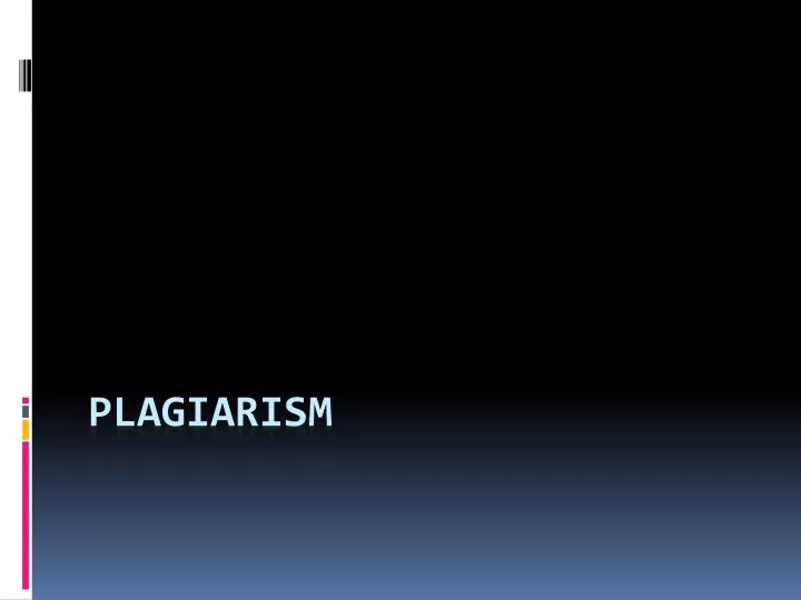 plagiarism