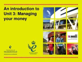 An introduction to Unit 3: Managing your money