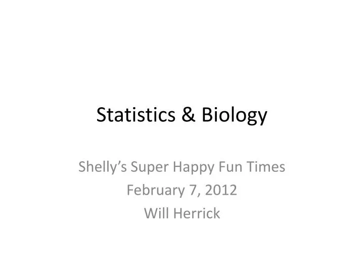 statistics biology