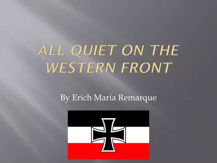 all quiet on the western front