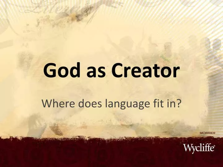god as creator