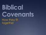 Biblical Covenants - slide 1