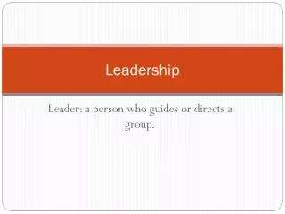 Leadership