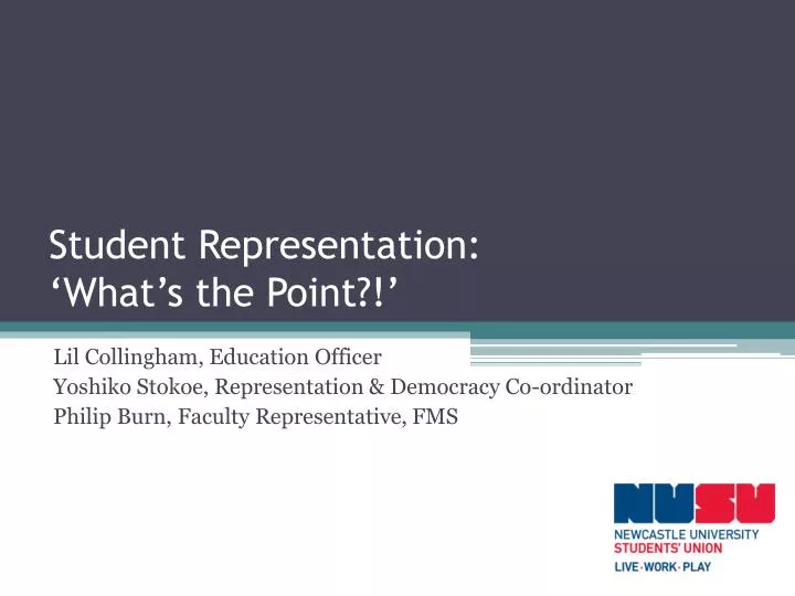 student representation what s the point