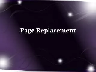 Page Replacement