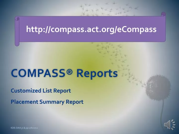 compass reports