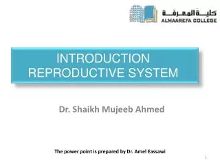 Introduction Reproductive System