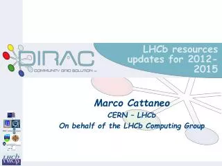 LHCb resources updates for 2012-2015
