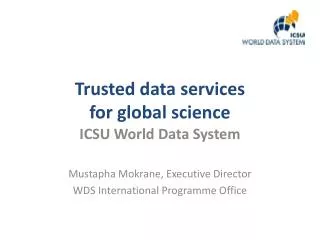 Trusted data services for global science