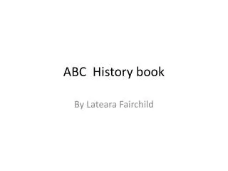 ABC History book