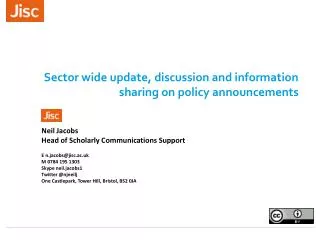 Sector wide update, discussion and information sharing on policy announcements