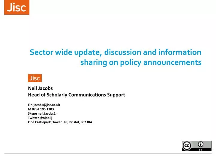 sector wide update discussion and information sharing on policy announcements