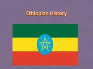 Ethiopian History