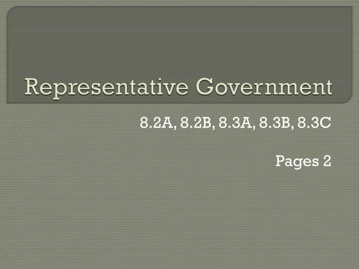 representative government