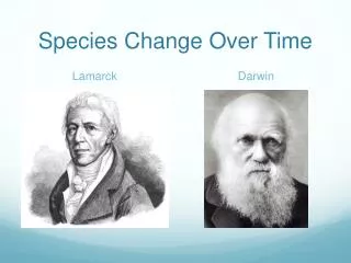 Species Change Over Time