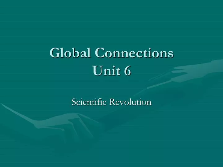 global connections unit 6