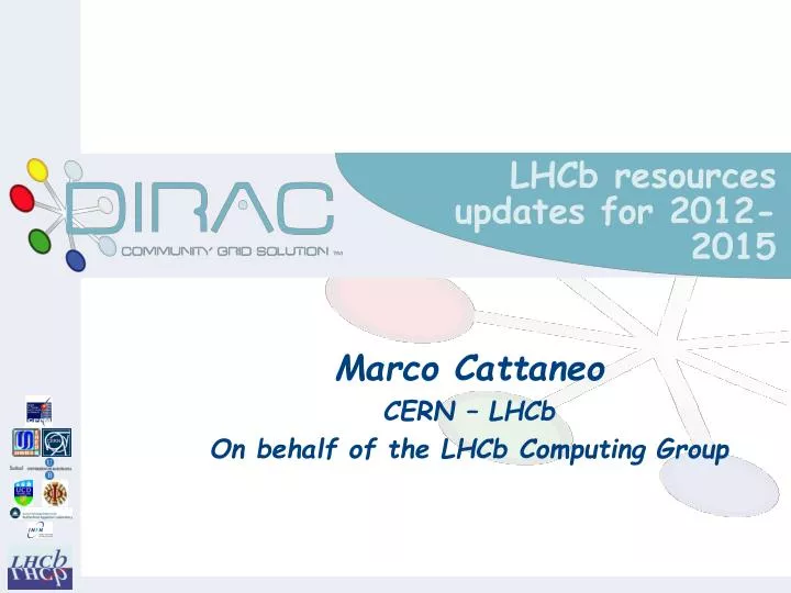 lhcb resources updates for 2012 2015
