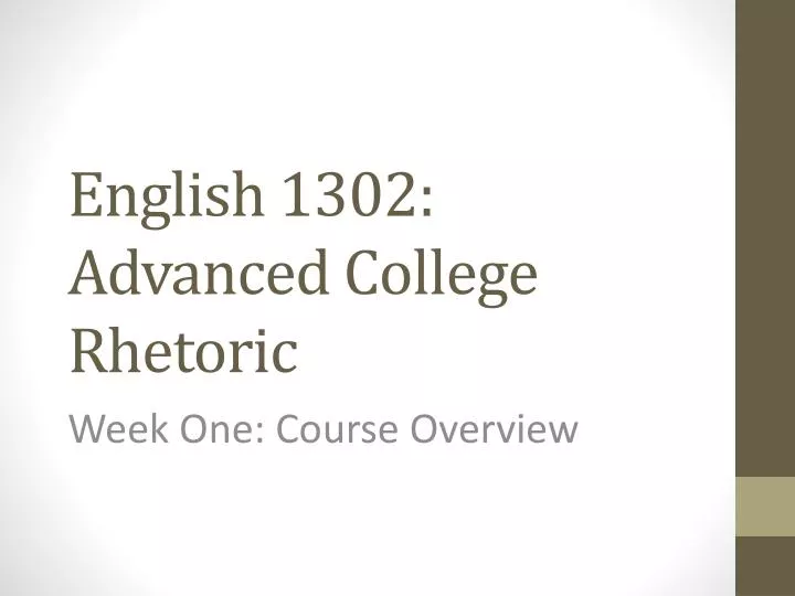 english 1302 advanced college rhetoric