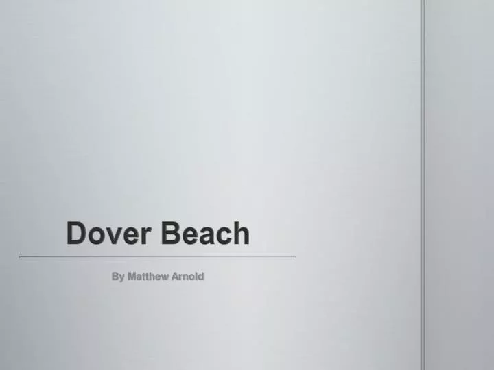 dover beach