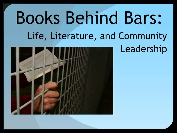 books behind bars