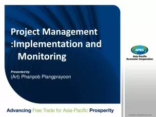 Project Management : Implementation and Monitoring