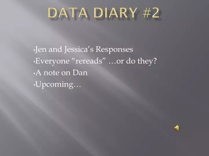 data diary 2