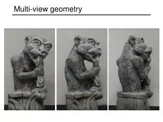 Multi-view geometry