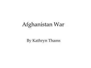 Afghanistan War