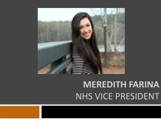 Meredith Farina NHS Vice President