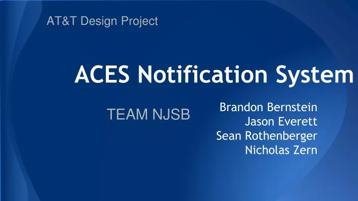 aces notification system