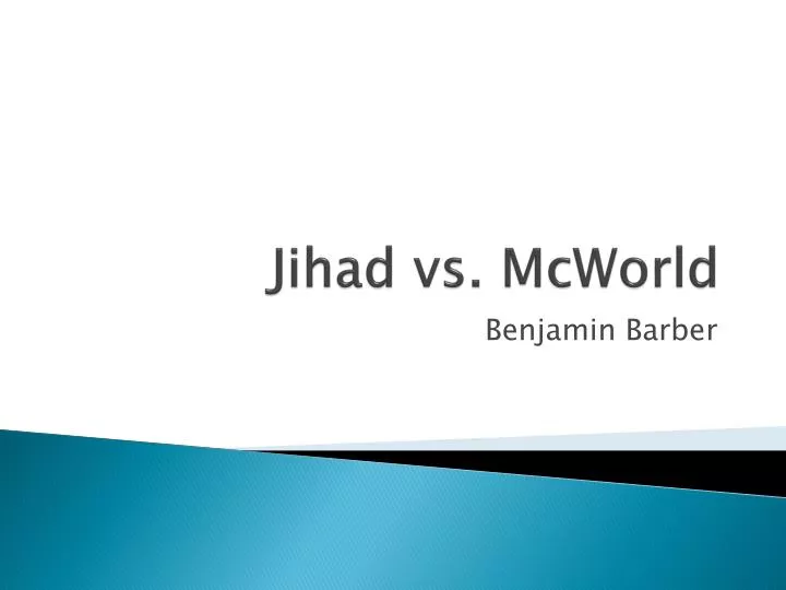jihad vs mcworld