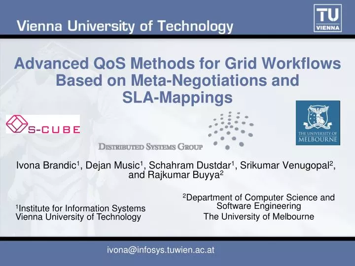 advanced qos methods for grid workflows based on meta negotiations and sla mappings