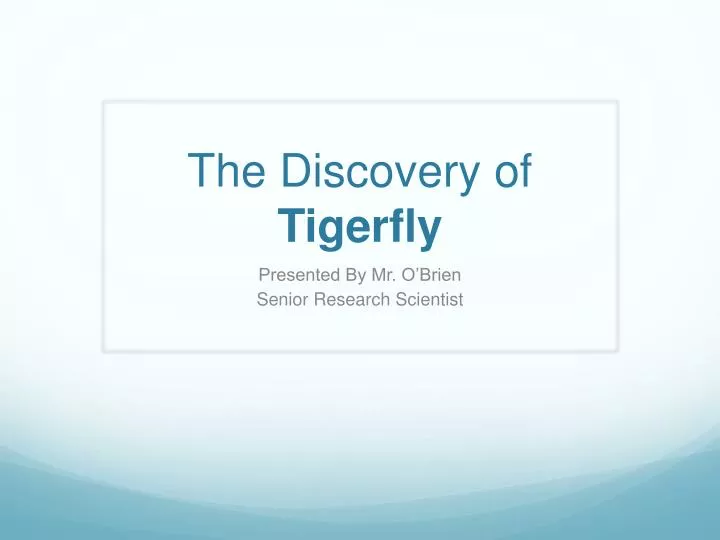 the discovery of tigerfly