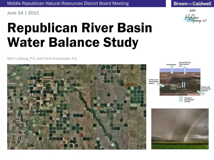 republican river basin water balance study