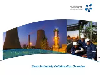 Sasol University Collaboration Overview