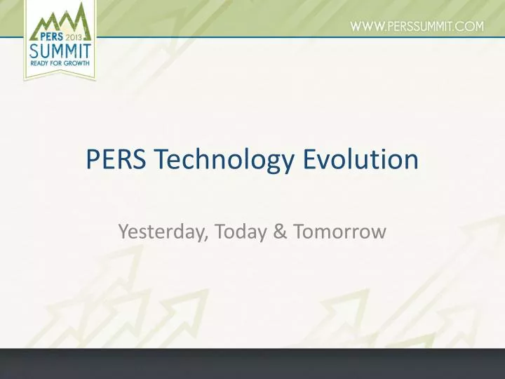 pers technology evolution