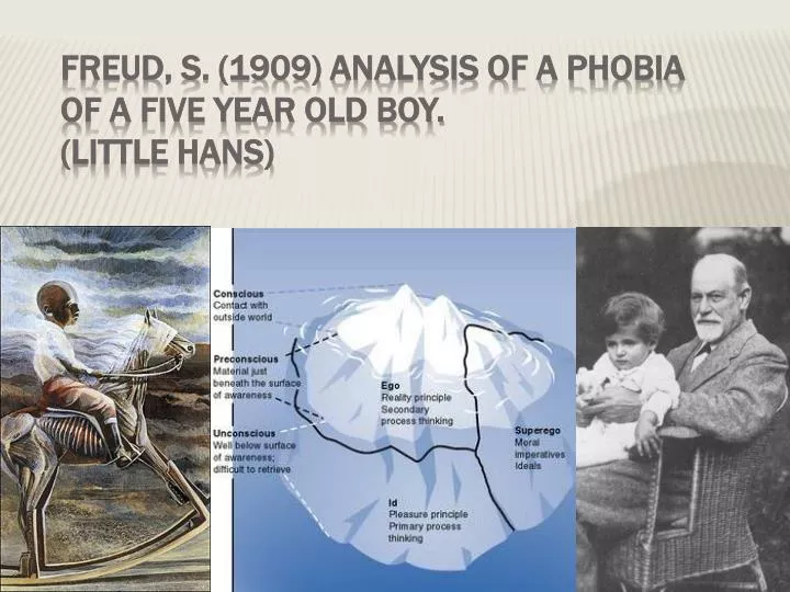 freud s 1909 analysis of a phobia of a five year old boy little hans