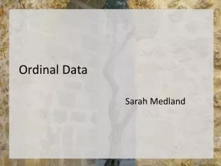 Ordinal Data
