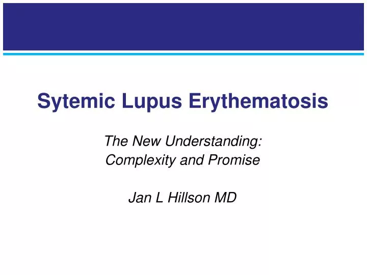 sytemic lupus erythematosis