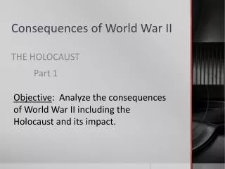 Consequences of World War II