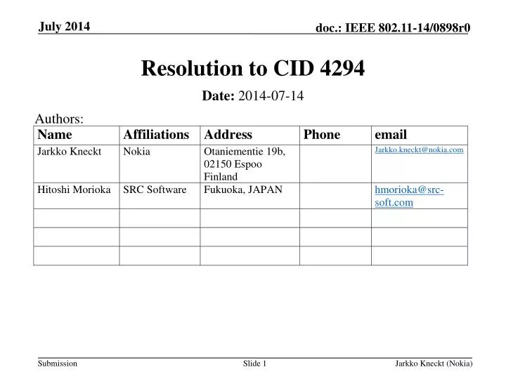 resolution to cid 4294