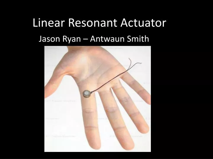 linear resonant actuator