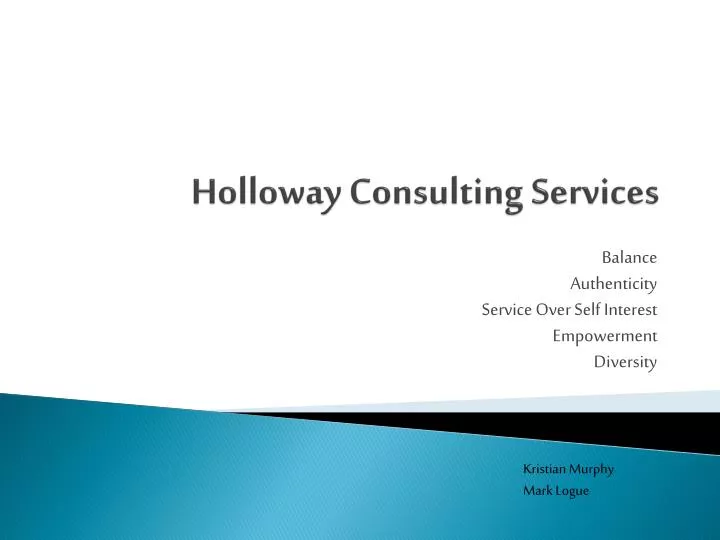 holloway consulting services
