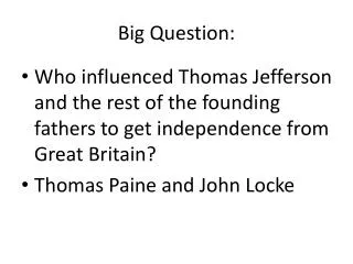 Big Question: